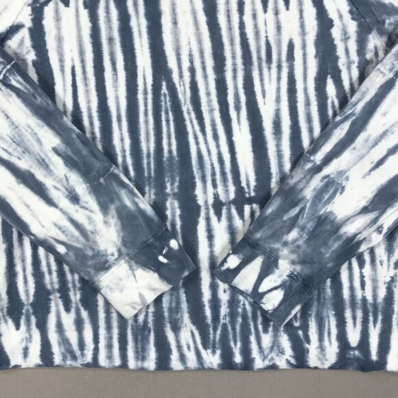Wallflower Sweatshirt Womens Medium Blue White Tie Dye Pullover Long Sleeve Rag - Picture 6 of 12